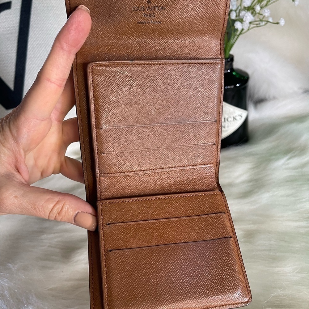 Louis Vuitton Monogram Portefeuille Elise Trifold Wallet Vintage France Compact - Picture 7 of 14